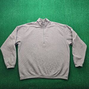 Nike Golf Sweatshirt Mens 2XL Brown 1/2 Zip Pullover Vintage Preppy‎ Casual